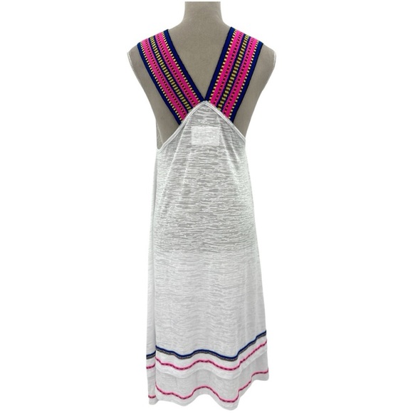 Pitusa St. Tropez Coverup Sundress Midi Dress -White - Size XXS / XS / Small - Picture 8 of 12